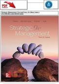 Strategic Management&colon; Text and Cases&comma; 9e &lpar;Dess&rpar; &vert; ISBN-13  978-1259813955 &vert; Latest 2026&sol;2027 Update 