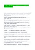 TREVAS FEA - CSWA PRACTICE QUESTIONS AND ANSWERS