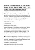 VARCAROLIS FOUNDATIONS OF PSYCHIATRIC MENTAL HEALTH NURSING FINAL STUDY GUIDE 2026 SOLVED ITEMS PREMIUM REVIEW