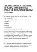 VARCAROLIS FOUNDATIONS OF PSYCHIATRIC MENTAL HEALTH NURSING VIEW AHEAD PACKAGE 2026 COMPLETE RESPONSE BUNDLE GUARANTEED