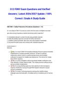S12 FDNY Exam Questions and Verified Answers &vert; Latest 2026&sol;2027 Update &vert; 100&percnt; Correct &vert; Grade A Study Guide