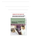 COMPLETE TEST BANK FOR Introductory Medical-Surgical Nursing 11th Edition by RN Timby&comma; Barbara K&period; &lpar;Author&rpar; latest update