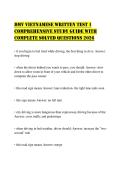 DMV VIETNAMESE WRITTEN TEST 1 COMPREHENSIVE STUDY GUIDE WITH COMPLETE SOLVED QUESTIONS 2026