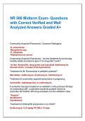NR 566 Midterm Exam- Questions  with Correct Verified and Well  Analyzed Answers Graded A&plus;
