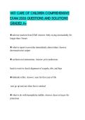 VATI CARE OF CHILDREN COMPREHENSIVE EXAM 2026 QUESTIONS AND SOLUTIONS GRADED A&plus;