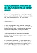 VATI CARE OF CHILDREN EXAMINATION TEST 2026 COMPLETE QUESTIONS AND CORRECT ANSWERS
