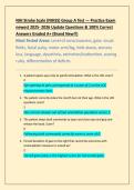 NIH Stroke Scale &lpar;NIHSS&rpar; Group A Test &mdash; Practice Exam newest 2025- 2026 Update Questions & 100&percnt; Correct  Answers Graded A&plus; &lpar;Brand New&excl;&excl;&rpar;