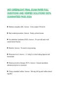 VATI GREENLIGHT FINAL EXAM PAPER FULL QUESTIONS AND VERIFIED SOLUTIONS 100&percnt; GUARANTEED PASS 2026