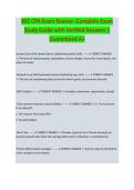 BEC CPA Exam Review &ndash; Complete Exam Study Guide 2026&sol;2027 with Verified Answers &vert; Newest Version&period; A&plus;