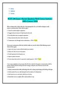 NUFT 204 Exam 1 Review Questions With Correct Answers - 100&percnt; Correct - 2026&comma; NUFT 204 &lpar;Exam 2&rpar;- Head&comma; Neck&comma; and Neuro & Assessment Techniques - Test Guide Review - 2026&comma; NUFT 204 Exam &num;3 - Test Guide With 100&percnt; Complete Solution - 2026 & NUFT 204 &sol; EXAM 4 