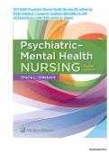 TEST BANK Psychiatric Mental Health Nursing 8th edition by Shelia Videbeck &vert; Complete TestBank &vert;&vert; ISBN-13&colon; 978- 1975116378 &vert;&vert; ALL CHAPTERS LATEST A&plus; GRADE
