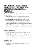 SHS 367 EXAM 2 QUESTIONS AND ANSWERS WITH FULL SOLUTIONS&comma; UPDATED 2026&comma; SUCCESSFULLY GRADED A&plus;