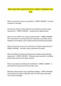NPPE EXAM PREP QUESTIONS WITH CORRECT ANSWERS 2025-2026