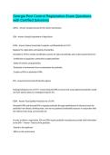 Georgia Pest Control Registration Exam Questions with Certified Solutions