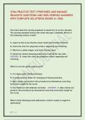 STNA PRACTICE TEST 1 PREPARED AND MANAGE REAKISTIC QUESTIONS AND 100&percnt; VERIFIED ANSWERS WITH COMPLETE SOLUTIONS&vert; GRADE A&plus; 2026&period;