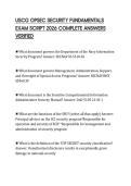 USCG OPSEC SECURITY FUNDAMENTALS EXAM SCRIPT 2026 COMPLETE ANSWERS VERIFIED