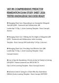 VATI RN COMPREHENSIVE PREDICTOR REMEDIATION EXAM STUDY SHEET 2026 TESTED KNOWLEDGE SUCCESS READY