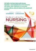  Test Bank for  Public Health Nursing&colon;  Population-&period; Centered Health Care in the Community  10th Edition &vert;&vert;ISBN&colon; 9780323611114 &vert;&vert;by Jeanette  Lancaster&comma; Marcia&period;&comma; latest all chapters 1-46  complete pdf  download
