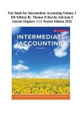 Intermediate Accounting &lpar;Volume 1&rpar;&comma; 8th Canadian Edition TEST BANK By Thomas H&period; Beechy&comma; Joan E&period; Conrod&comma; Verified Chapters 1 - 11&comma; Complete Newest Version