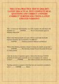 NHA CCMA PRACTICE TEST &num;1 &lpar;2026-2027&rpar;  LATEST 2026 ACTUAL TEST COMPLETE REAL  QUESTIONS AND CORRECT ANSWERS  &lpar;CORRECT VERIFIED SOLUTIONS&rpar; LATEST  UPDATED VERSION&excl;&excl;&excl;