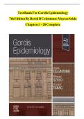 EPI 3101 GORDIS EPIDEMIOLOGY 7TH EDITION CELENTANO SZKLO TEST BANK 2026 &ndash; BRAND NEW&excl;&excl;&excl; COMPLETE CHAPTER 1-20 COVERAGE 