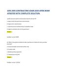 CON 3900 CONTRACTING EXAM 2026 OPEN BOOK UPDATED WITH COMPLETE SOLUTION&period;