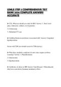 USMLE STEP 3 COMPREHENSIVE TEST BANK 2026 COMPLETE ANSWERS ACCURATE
