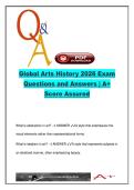 GLOBAL ARTS  EXAM COMPLETE PACKAGE DEAL