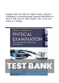 Test Bank for Seidel's Guide to Physical Examination 10th Edition Ball &lpar;All Chapters 1-26&rpar; &vert; Verified Answers &vert; Updated 2026