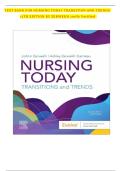 Test Bank - Nursing Today&colon; Transition and Trends&comma; 11th Edition &lpar;Zerwekh&comma; 2026 &rpar;All Chapters&vert; Newest Edition