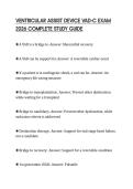 VENTRICULAR ASSIST DEVICE VAD-C EXAM 2026 COMPLETE STUDY GUIDE