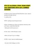 UTK CCI 150 EXAM 3 FINAL EXAM SCRIPT 2026 QUESTIONS WITH 100&percnt; CORRECT ANSWERS