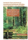Complete Test Bank Theory and Practice of Counseling and Psychotherapy 10th Edition Corey Questions & Answers with rationales &lpar;Chapter 1-16&rpar; All Chapters 