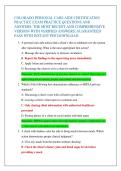 COLORADO PERSONAL CARE AIDE CERTIFICATION  PRACTICE EXAM PRACTICE QUESTIONS AND  ANSWERS&colon; THE MOST RECENT AND COMPREHENSIVE  VERSION WITH VERIFIED ANSWERS&semi; GUARANTEED  PASS WITH INSTANT PDF DOWNLOAD&period; 