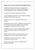 Biology 189 Csn Exam 4 Questions With Complete Solutions