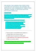 EMS INSTRUCTOR&sol;COORDINATOR CERTIFICATION  EXAM PRACTICE QUESTIONS AND ANSWERS&colon; THE  MOST RECENT AND COMPREHENSIVE VERSION WITH  VERIFIED ANSWERS&semi; GUARANTEED PASS WITH  INSTANT PDF DOWNLOAD&period;