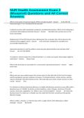 NUR Health Assessment Exam 2 &lpar;Blueprint&rpar; Questions and All Correct Answers&period;
