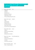 NUR3069 Final Exam Questions with All Correct Answers 2025&sol;2026 Updated&period;