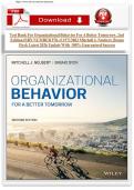 Test Bank for Organizational Behavior for a Better Tomorrow&comma; 2nd Edition &mdash; Neubert & Dyck &vert; Complete Exam Questions