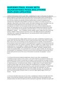 NUR3069 FINAL EXAM WITH GUARANTEED PASS SOLUTIONS 2025-2026 UPDATED&period;