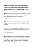VSIM 3 JOSEPHINE MORROW DIAGNOSIS PRACTICE STUDY GUIDE 2026 QUESTIONS WITH COMPLETE SOLUTIONS GRADED A&plus;