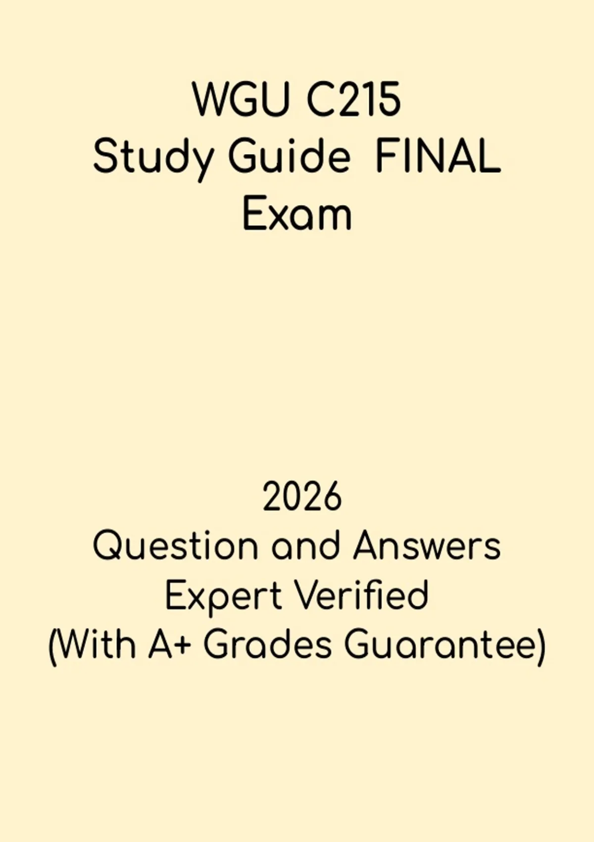 WGU C215 Operations Management – Final Study Guide & Objective ...