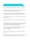 PE Praxis 5091 Content and Knowledge Exam Study Guide Questions with Correct A&plus; Solutions