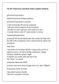NU 661 Final Exam Questions With Complete Solutions