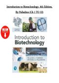 Introduction to Biotechnology&comma; 4th Edition &lpar;2019&rpar; &ndash; Test Bank &ndash; William J&period; Thieman & Michael A&period; Palladino
