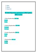 NU 664 B Questions and Answers - 2026 Update - 100&percnt; Correct