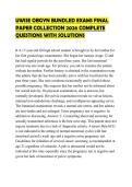 UWISE OBGYN BUNDLED EXAMS FINAL PAPER COLLECTION 2026 COMPLETE QUESTIONS WITH SOLUTIONS