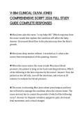 V-SIM CLINICAL OLIVIA JONES COMPREHENSIVE SCRIPT 2026 FULL STUDY GUIDE COMPLETE RESPONSES
