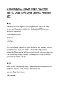 V-SIM CLINICAL OLIVIA JONES PRACTICE TESTED QUESTIONS 2026 VERIFIED ANSWER KEY