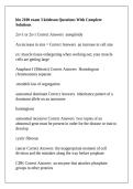 bio 2100 exam 3 kittleson Questions With Complete Solutions